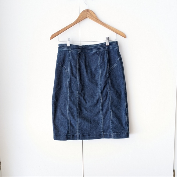 Banana Republic Denim Pencil Skirt Size 10 - Picture 1 of 9